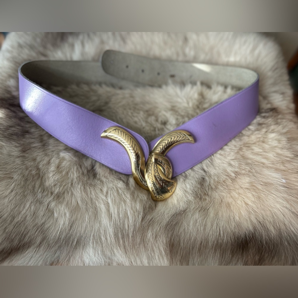 Vintage leather belt - Picture 9 of 14